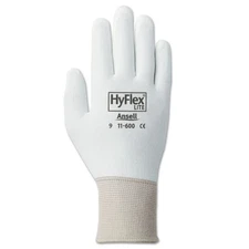 Ansell - 11-600-6-wh - Hyflex 11-600 Wht Lt Wght Assemb Pu/coat Sz6, Dozen Of 12