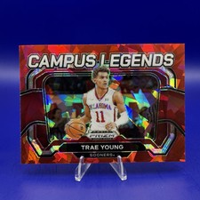2024 Panini Prizm Draft Picks Trae Young Campus Legends Red Ice Prizm #7 Hawks