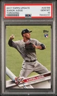 2017 TOPPS UPDATE THROWING #US166 AARON JUDGE ROOKIE RC GEM MINT PSA 10 YANKEES