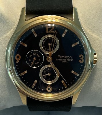 Armitron Men's Brown & Gold Multifunction Watch 20/4858GP 6P27 - 39 mm Case
