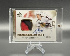 2024-25 SP Authentic Frank Nazar Future Watch Auto Patch RC 25/25 Blackhawks