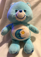 Care Bears Bedtime Bear 10" Plush Toy 2002 - Pre-owned View PIcs