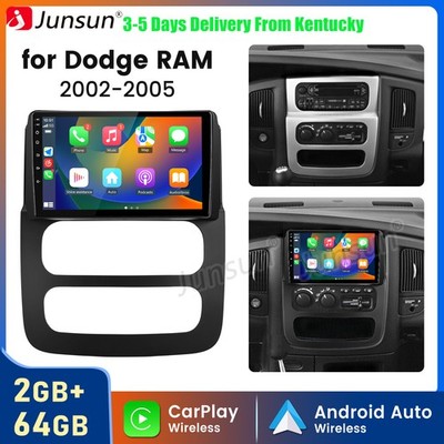 2+64GB Carplay Android 15 For Dodge RAM 2002-2005 Car Radio Stereo GPS Navi WIFI