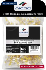 8 Hole 600 Disposable Cigarette Filters That Remove Tar, Tar Filters, Reduce Tar