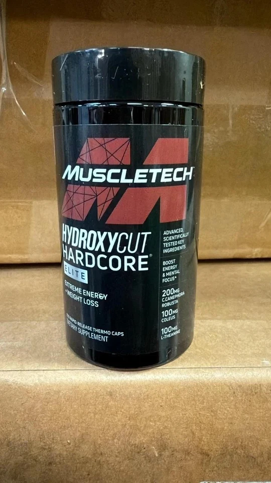 Упаковка из 3 термокапсул Hydroxycut Hardcore Elite, 100 быстросъемных капсул - Изображение 2 из 4