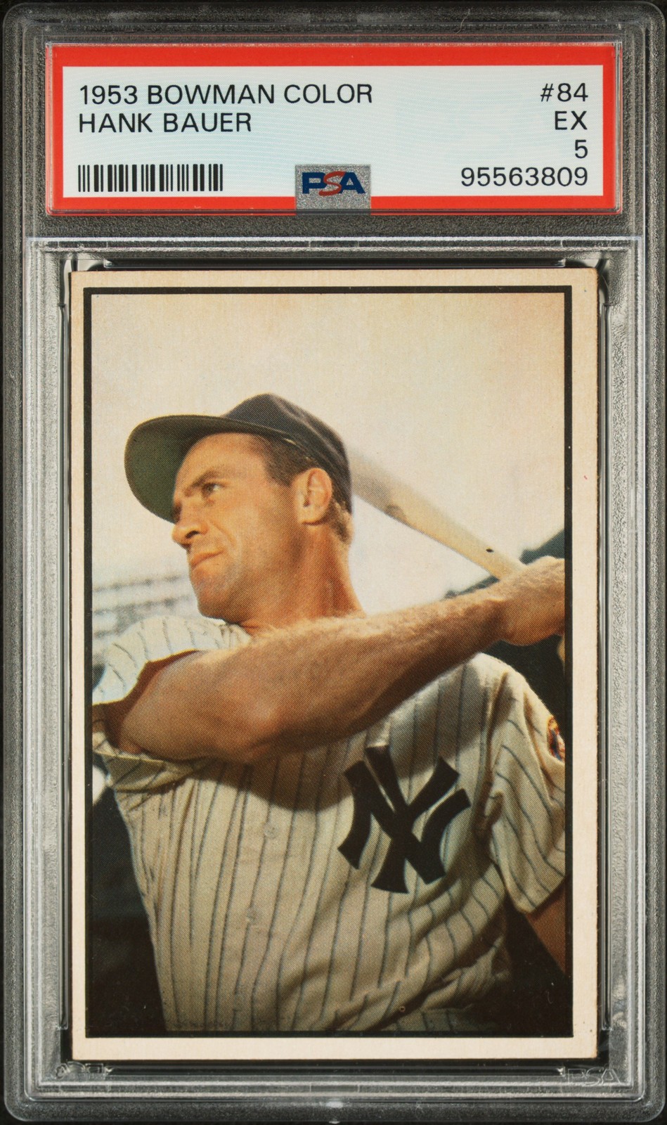1953 Bowman Color #84 Hank Bauer PSA 5