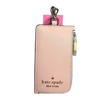 Kate Spade Staci ID Card Case Lanyard Chalk Pink