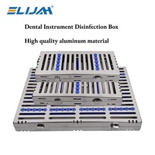 Dental Autoclavable Sterilization Cassette Rack Box Tray for 5/10/20 Instrument