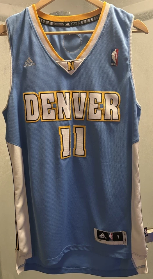 Chris Andersen Denver Nuggets NBA Jersey Men S Adidas 2010 Blue HWC Birdman #11 - Image 4 of 4
