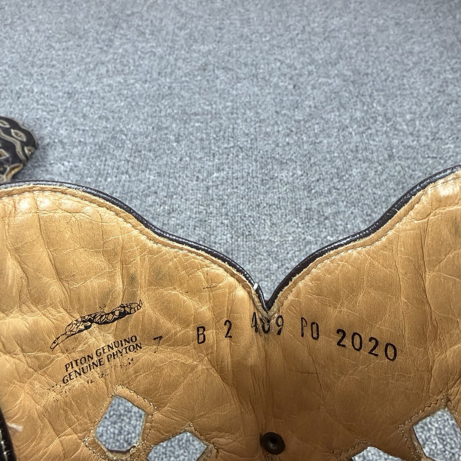 Ferrini Genuine Python Western Exotic Cowboy Boot… - image 12