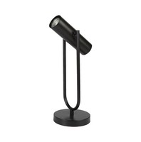Tischlampe Tischleuchte Schwarz 45 Cm Metall GU10 Verstellbar Schreibtischlampe