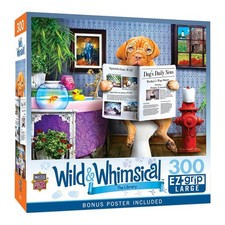 MasterPieces Wild Whimsical The Library 300 Piece EZ Grip Jigsaw Puzzle