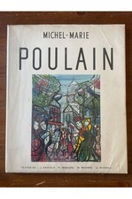 Michel-Marie Poulain, catalogue avec envoi de l'ératiste et dessin Michel-Marie 