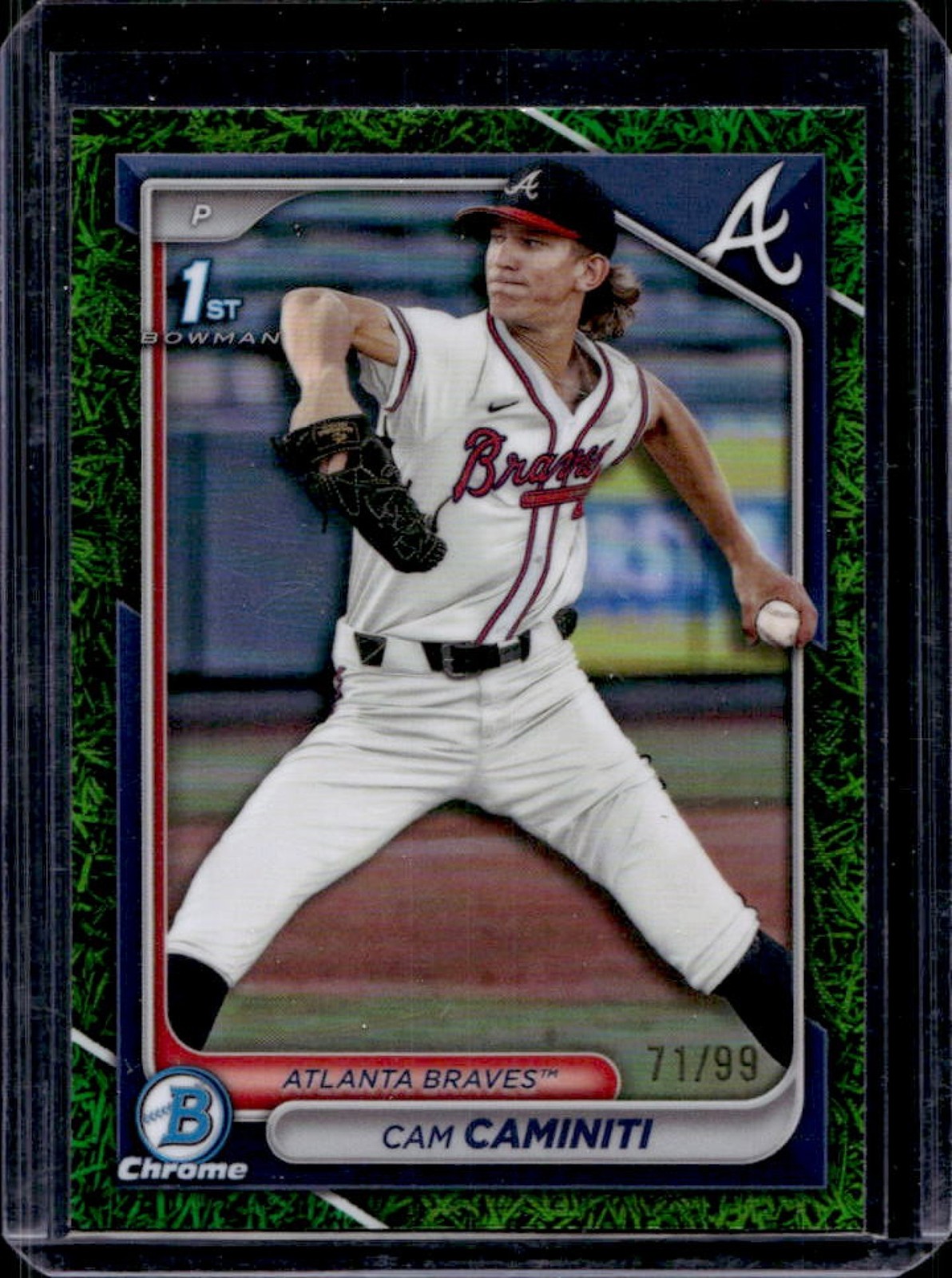 2024 Bowman Draft Cam Caminiti Chrome Green Grass Refractor 1st Prospect #71/99