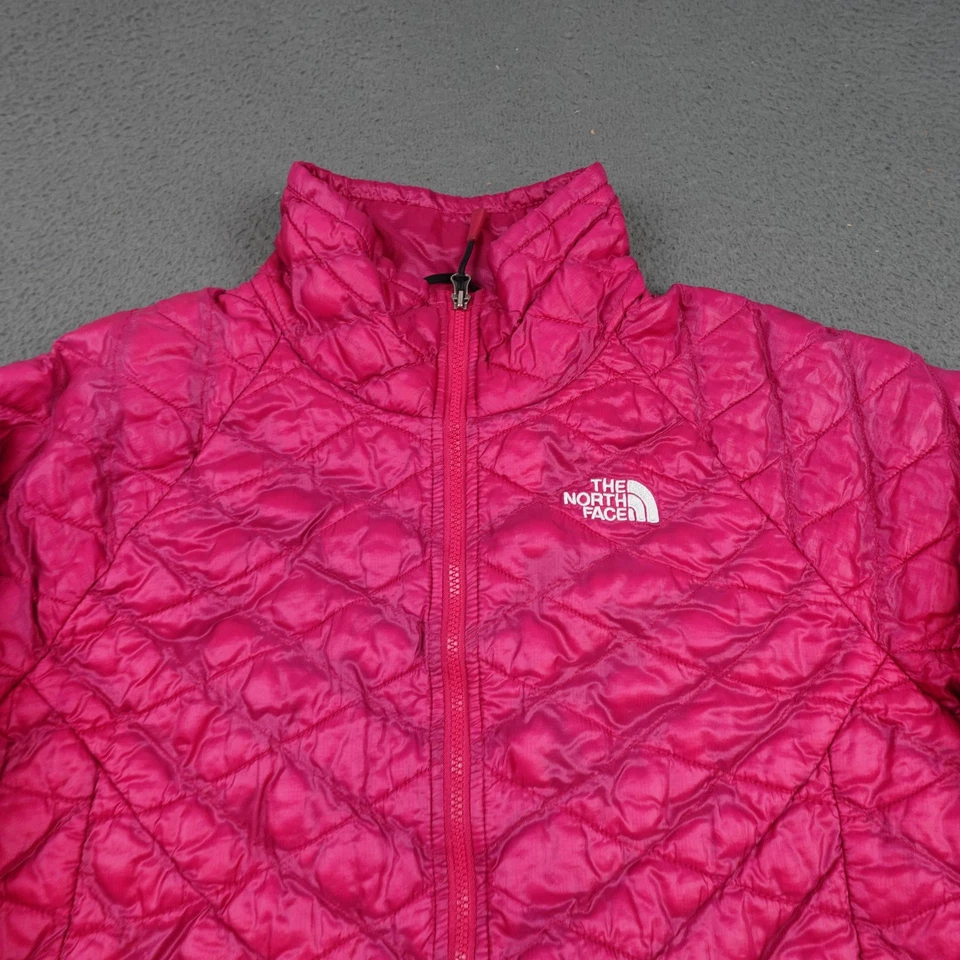 Jaqueta The North Face Feminina Média Rosa ThermoBall Acolchoada Zíper Completo Embalável - Imagem 4 de 4