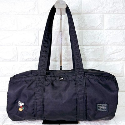 Porter x Joe Porter Snoopy Mini Boston Bag TANKER Black Rare New