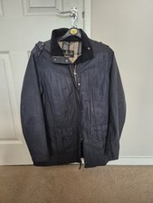 Barbour Beadnell Women's Waxed Cotton Jacket Navy Blue - Size UK 20