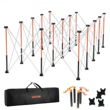 VEVOR Portable Folding Workstand,8.05x4.13 ft Collapsible Workbench,6000 lbs Wei