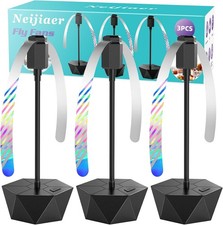Fliegenwedler mit Schalter, 3 St&uuml;ck Fliegenabwehr, Fly Repellent Fan Soft