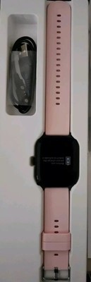 Letsfit E27 Bluetooth Smart Watch w/ Pink and Black Bands..NIB