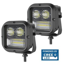 2x 3 Cree Led Cube Work Light Bar Spot Flood Pods Driving Foglights Offroad Atv