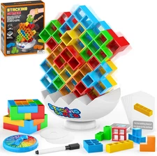 70PCS Tetra Board Family Game Tower Kids Building Blocks Adults Stack Games Stac