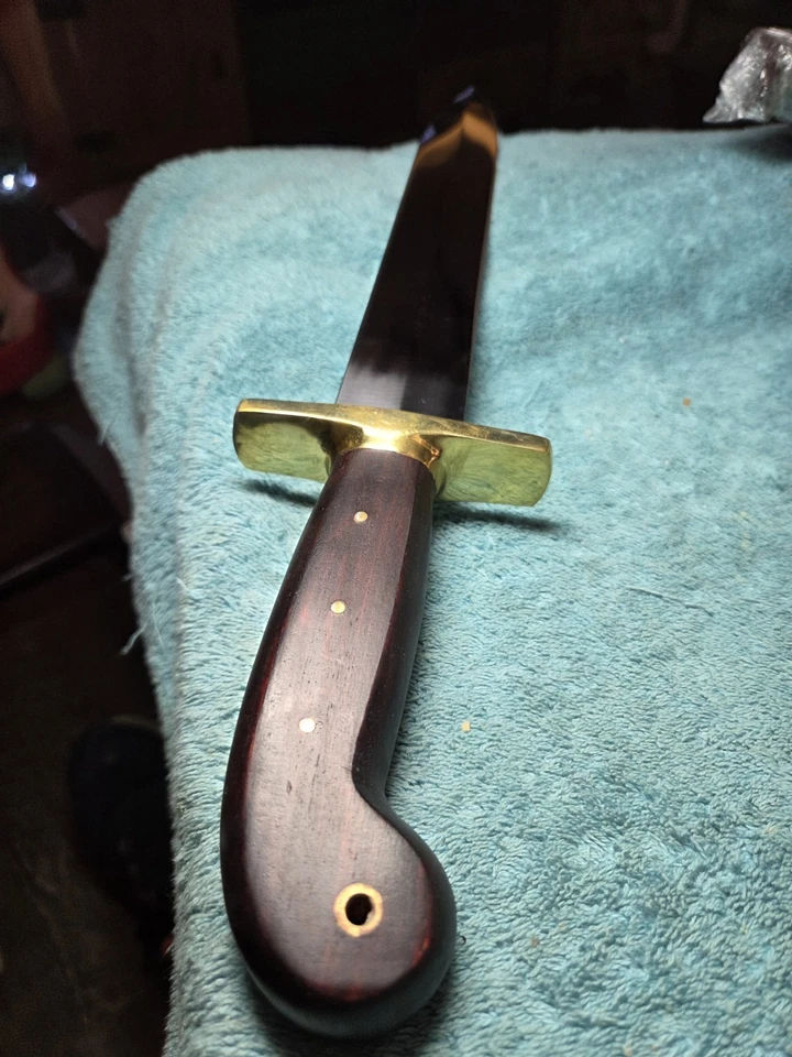 Cold Steel 1849 Riflemans Fixed Knife 12" 1085HC Full Tang Blade Rosewood Handle - Image 2 of 4