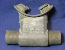 Vintage Scuba 1950s IDI (International Divers Inc) DOUBLE HOSE MOUTHPIECE - Good