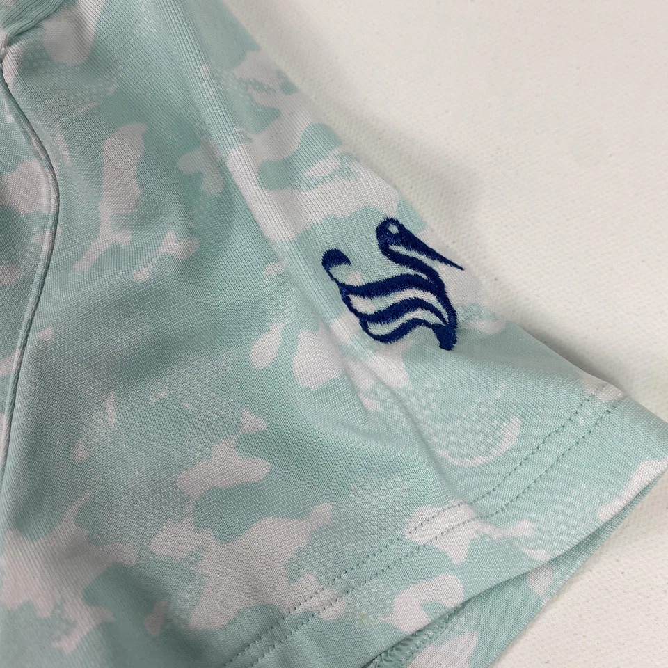 Camisa polo Under Armour para mujer grande como nueva camuflada rendimiento golf manga corta Foto 3 de 4