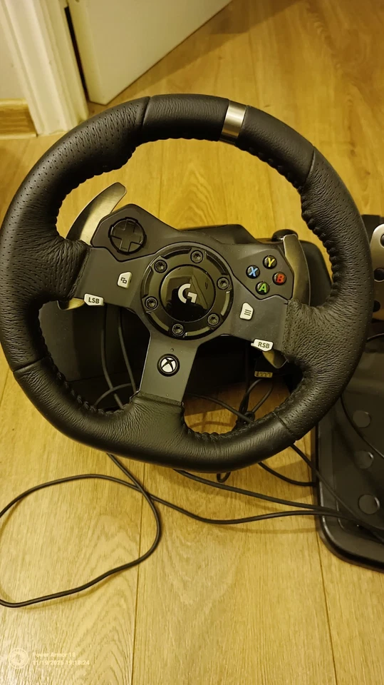 Logitech G920 Racing Wheel + Pedals – Xbox / PC – Very Good Condition - Image 2 of 3