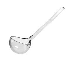 Mestolo Trasparente Elegante per Zuppe Cocktail Sangria Macedonia cm 37x10cm new