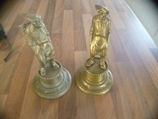 Victorian solid brass bar-top  match holders Stunning items