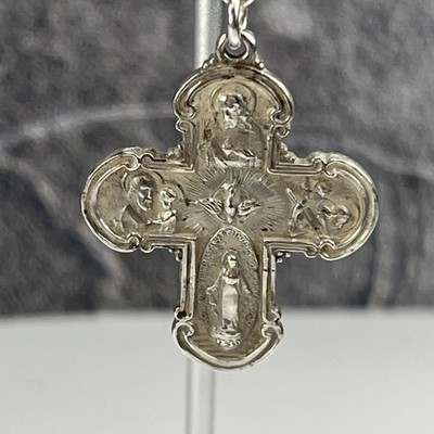 Four Way Medal Sterling Silver Catholic Medal pendant 4.72 grams | eBay