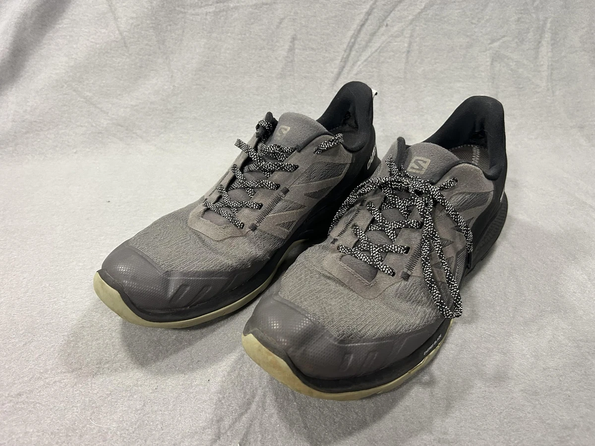Salomon Men\'s 11 OutPulse Energy Blade Black/Gray Running Trail Shoes Contagrip Salomon Outpulse Gray for sale | eBay main image 4