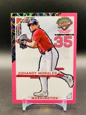 Yohandy Morales 2025 Panini Prospect Edition Pink Velocity Prizm /79 #44