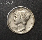 1923-S Mercury Dime "VF" *Free S/H After 1st Item*