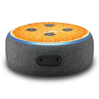 2er Set Aufkleber Orange passend für Alexa Echo Dot Gen.3 Assistant R137-35