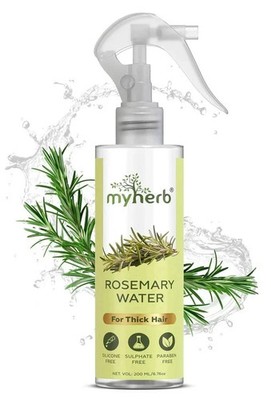 MYHERB Rosemary Water Hair Spray 200 ml   Pack of 1 | Natural Hair Care Mist
