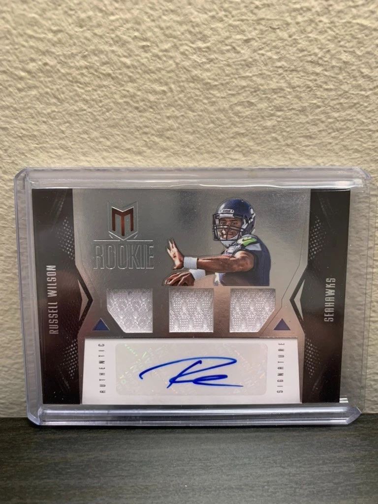 Russell Wilson Autograph Football Trading Cards for sale | eBay