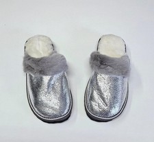 Genuine Sheepskin Slippers Fur Slides Mules Cozy Luxury Slip On Fur Shoes