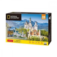6944588209902 Puzzle 3D Neuschwanstein Castle National Geographic Cubic Fun