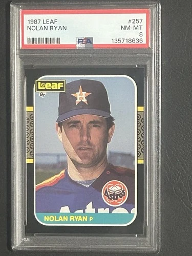 1987 Leaf Canadian - Nolan Ryan #257 PSA 8