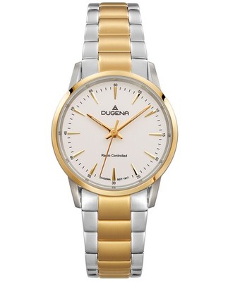 Dugena Damen-Uhr Momentum XS Funk Quarz Edelstahl-Band Goldton 4460853