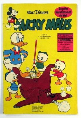 Micky Maus 1965 Heft 36 vom 4 September 1965 Walt Disney Original Ehapa Verlag - Bild 1 von 4
