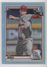 2020 Bowman Draft Chrome Sky Blue Refractor Ian Bedell #BD-100 c8a