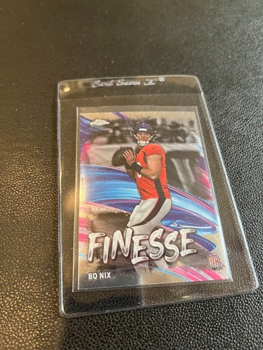 2024 Topps Chrome Football Finesse Bo Nix RC