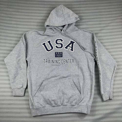 Team USA Hoodie Mens Medium Gray Olympics Training Center Colorado