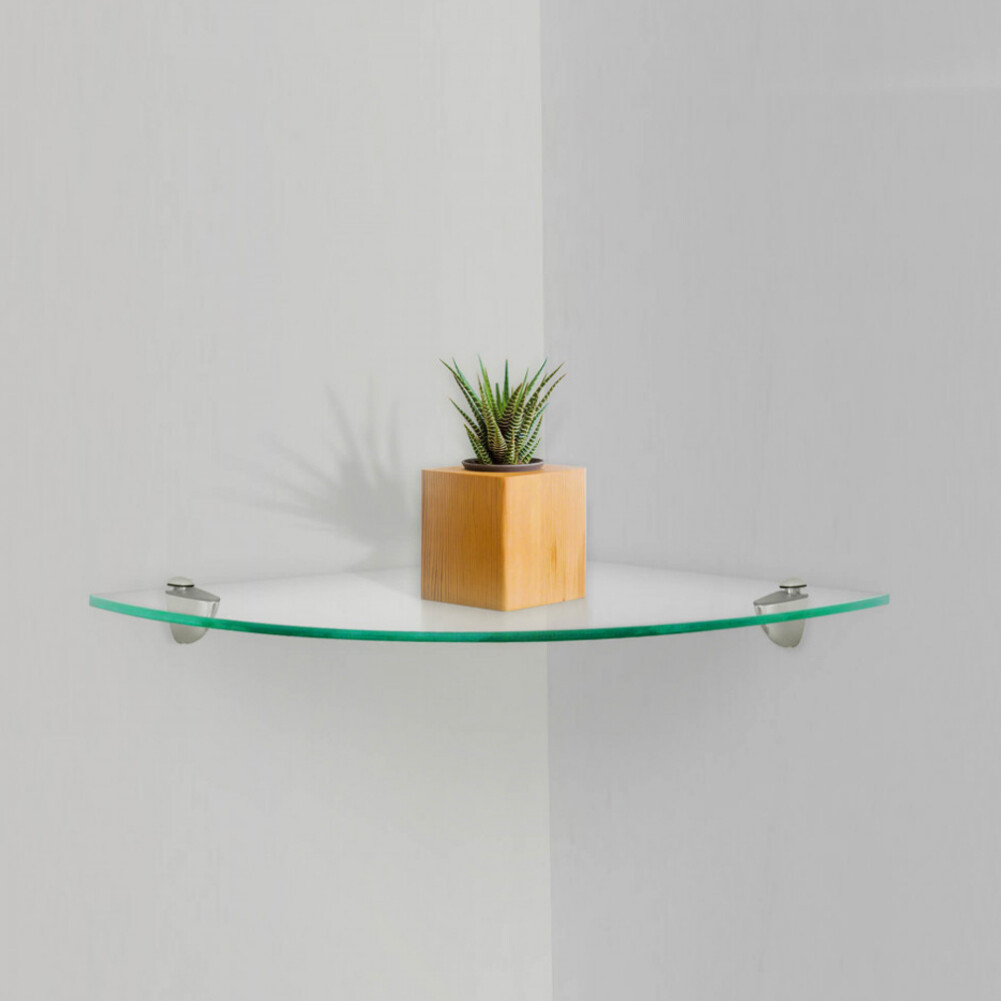 6 Sizes Opaque OR Clear Glass Shelf Shelving Bathroom Shower Shelves eBay