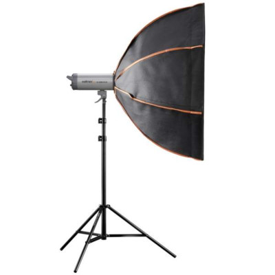 Walimex pro Octagon Softbox PLUS Orange Line 120 Lampe ohne Leuchtmittel JL1