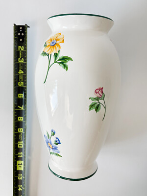 SALE Vintage 1960s Tiffany & Co Retired Sintra Floral Vase Painted